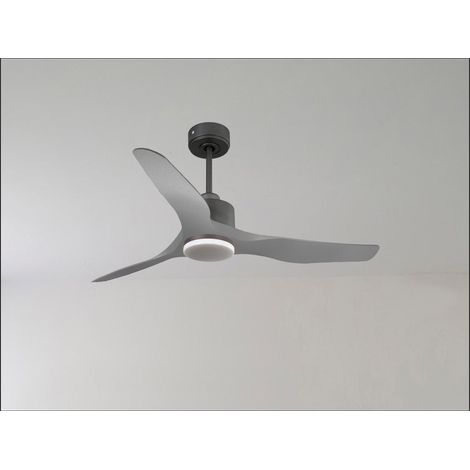 Modulo Slim Ring - Super destratificateur et ventilateur DC 132 cm noir pales bois noir idéal 26 à 40 m² (1/5)