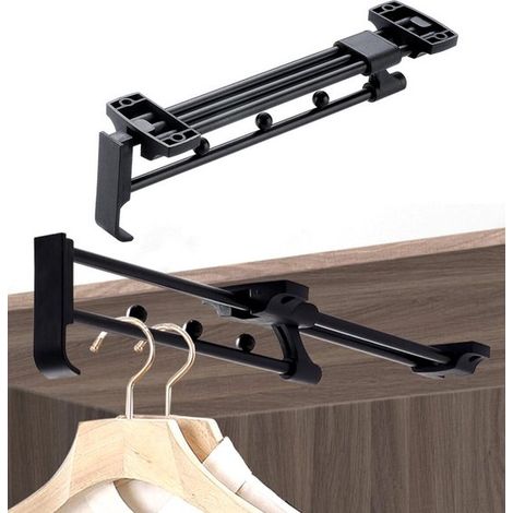 Asta appendiabiti regolabile - Binario telescopico per armadio - 25-41 cm - 1 pezzo (1/5)