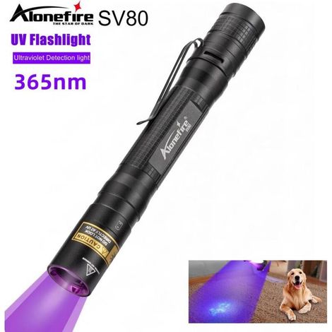 Lampe torche LED UV 3W 365 nm avec ampoule SV80 - (1/5)