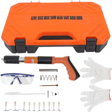 Pistolet à clous léger pour fixation murale et pose de plafonds, outil de clouage compact, pack de clous adaptés, usage professionnel et bricolage. (1/5)