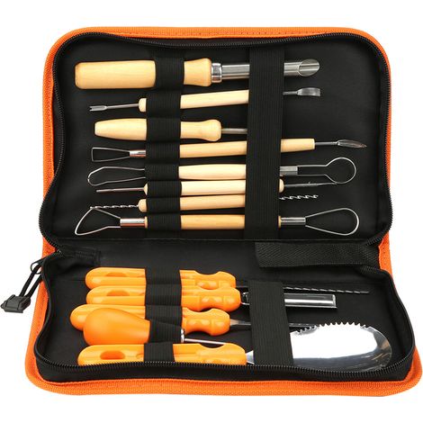 Ensemble de Couteaux à Sculpter Manuel pour Citrouilles d'Halloween