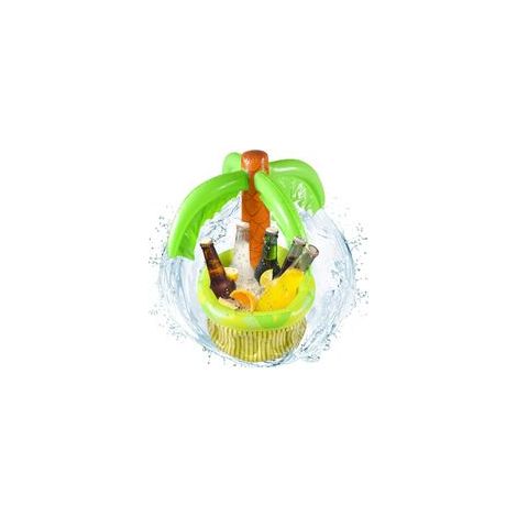 Aufblasbare Kühlbox in Palmenform, aufblasbarer Becherhalter für die Poolbar, schwimmender Becherhalter für den Pool, ideal für Pool- oder Strandpartys (1/5)