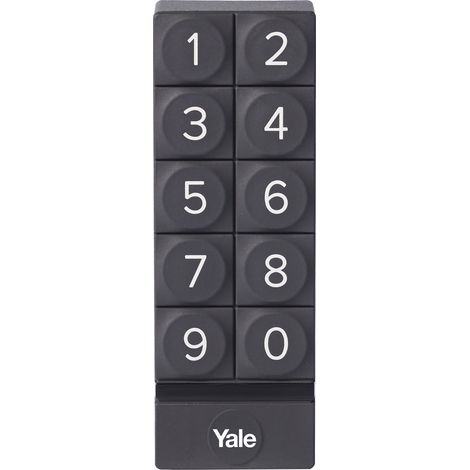 Yale Smart Keypad (05/301000/BL) – Schwarze digitale Smart Lock-Tastatur für Linus mit One-Touch-Verriegelung