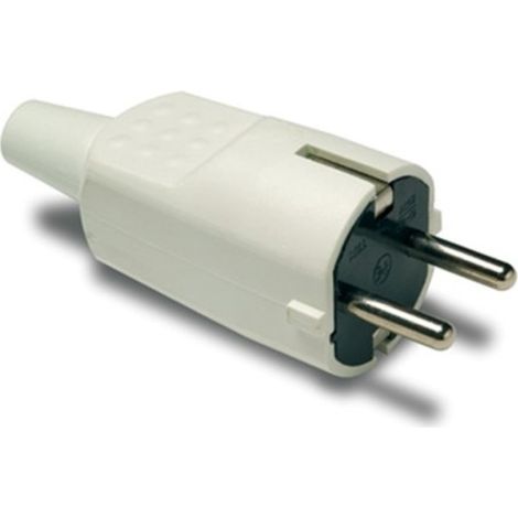 Clavija elec 4,8mm/30x97x37 16a-250v tt pvc bl famat