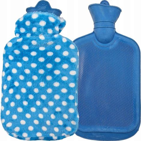 Chauffe-eau en caoutchouc Termofor avec revêtement en peluche, 2 litres d'eau. (1/3)