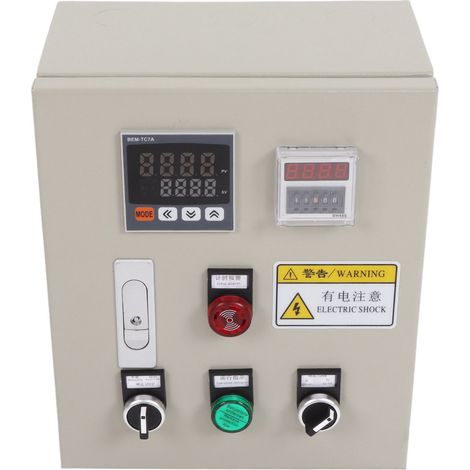 Boîtier de régulation de température PID, contrôleur de température intelligent avec thermocouple, 380 V CA triphasé, 15 kW (1/5)