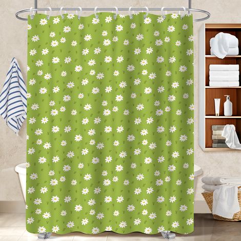 Rideau de bain 180x180 avec 12 œillets séparation douche pour une déco moderne (1/5)