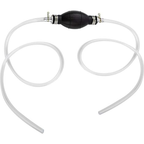 Pompe Transfert Liquide l'eau, Pompe Manuelle Siphon Transfert Carburant Voiture portative pour solvant d'essence d'aqueduc Liquide Carburant Diesel d'essence de gaz avec Le Tuyau Total de 2M (1/5)