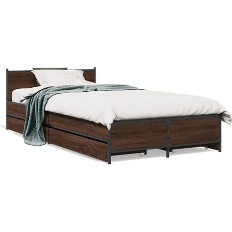 Maison Exclusive - Giroletto Cassetti Rovere Marrone 75x190 cm Legno Multistrato