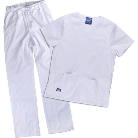 Conjunto sanitario en algodón elástico WORKTEAM Servicios B9150 XXL Blanco (1/3)
