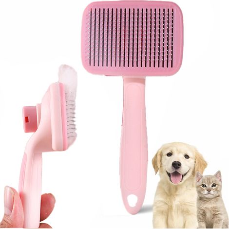 Peigne Démêlant Pour Animaux, Brosse De Toilettage Avec Picots Massants – Manche Ergonomique, Facile À Utiliser – Convient Aux Poils Longs Et Courts (1/5)