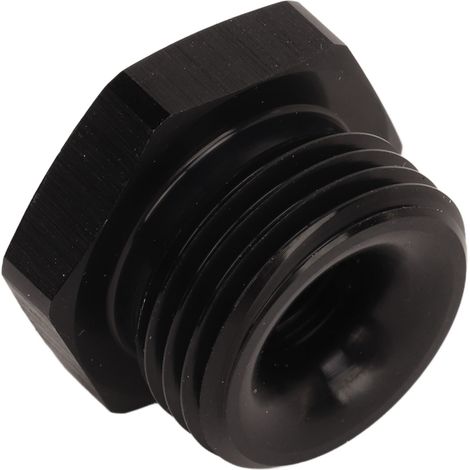 Sechskantmutter mit O-Ring 8AN 1/8" NPT Innengewinde, schwarze Aluminium-Sechskantmutter für Fahrzeuge (1/5)