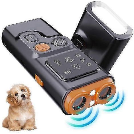 Dispositif anti-aboiements BarkGuard Pro pour chiens, correcteur de comportement haute puissance à double tête pour chiens