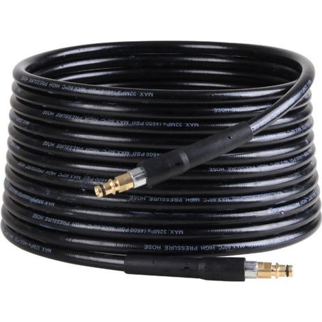 Tuyau pour nettoyeur haute pression, nettoyeur haute pression, tuyau de nettoyage de canalisations, Kärcher, accessoires pour nettoyeur haute pression, tuyau d'arrosage (10 m) (1/4)
