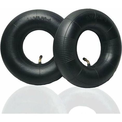 2 pièces pneus tubulaires série 4.10/3.50-4 pouces pour diable, chariot, charrette à bras, chariot de jardin, tondeuse à gazon, tube de remplacement 4.10-4 (1/5)