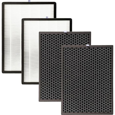 2 sets FY5185 Purificateurs d’air Filtre HEPA et charbon actif pour Philips AC5659 5000 & 5000i FY5182/30 FY5185 Pièces de filtre de purificateur d’air (1/5)