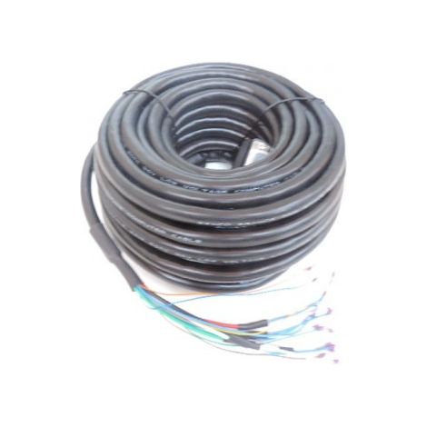 Cordon VGA de 15m 1 extrémité fiche mâle HD15 et 1 extrémité à embouts sertis pour plastron VGA à bornier CAE CSVGA115ES