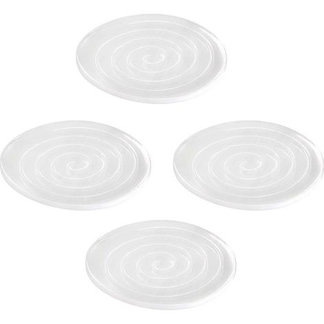 Lot de 4 patins en silicone transparents pour pieds de meubles, faciles à utiliser, résistants à l'usure, durables et antidérapants. Protection optimale des sols pour pieds de chaises, canapés et tabl (1/5)