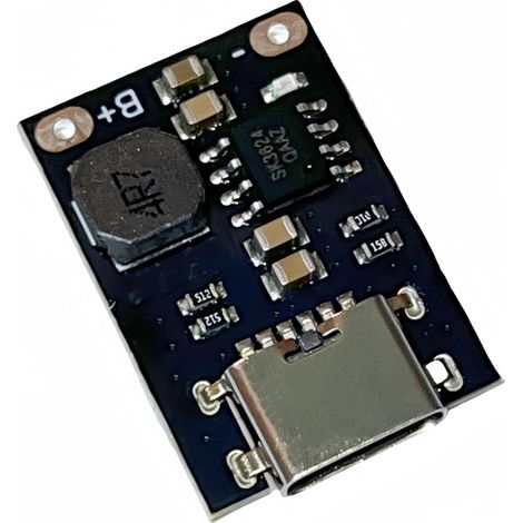 Module de charge dédié pour batterie lithium fer phosphate monocellulaire 3,6 V/3,2 V, carte de charge à courant élevé 2,4 A, port Type-C. (1/2)