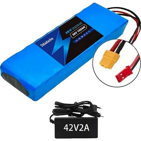 Batería de iones de litio para vehículos eléctricos, capacidad de 3000 mAh, certificación CE, cargador XT60-JST. (1/2)