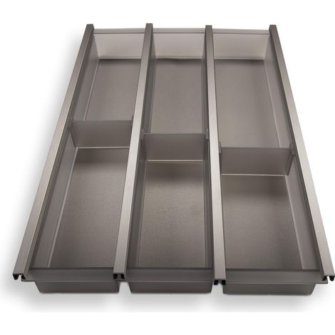 Cuisio Besteckeinsatz Besteckkasten 400 mm Transluzent-graphitgrau (1/4)