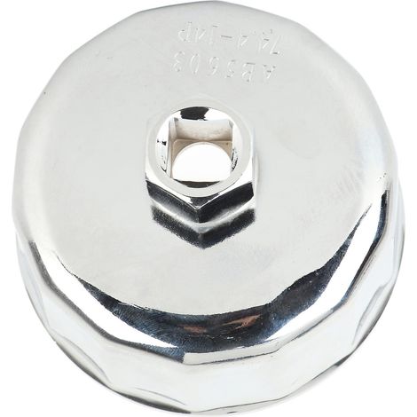 Clé à douille de 74,5 mm pour filtre à huile, outil de retrait du bouchon, acier robuste, remplacement pour 718 (ZK033) (1/5)