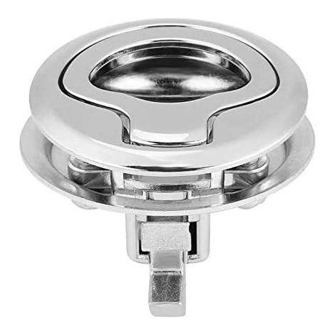 Trappe Affleurant en Alliage de Zinc, Affleurant Loquet de Trappe, Loquet à encastrer en alliage de zinc pour trappe à loquet à fermeture automatique pour camping-car, bateau, camping-car (1/5)
