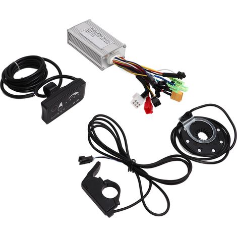 Kit de conversion vélo 17A 3 modes onde sinusoïdale 6 tubes contrôleur avec capteur d'assistance, accélérateur à pouce et panneau LED S810. (1/5)