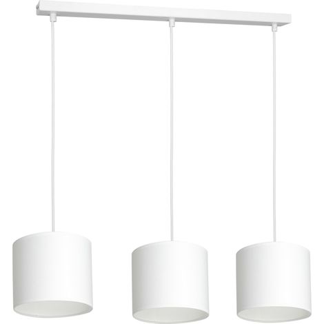 Lámpara colgante Arden con pantalla blanca (3 bombillas E27) (1/4)