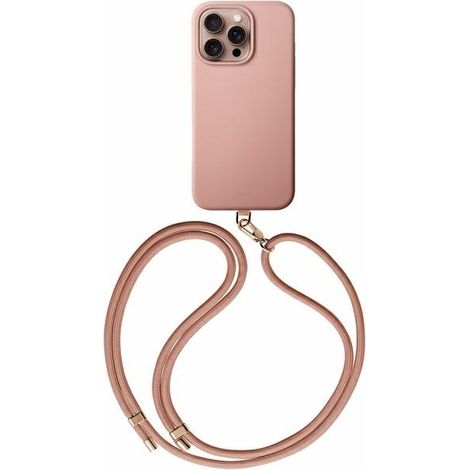 Custodia con ricarica magnetica UNIQ Coehl Creme per iPhone 16 Pro da 6,3" Rosa/Rosa Balletto (1/5)