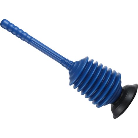 Ventouse Déboucheur WC Puissant en PP Bleu, Outil de Débouchage pour Toilettes et Canalisations Domestiques, Cuisine et Salle de Bain (1/5)