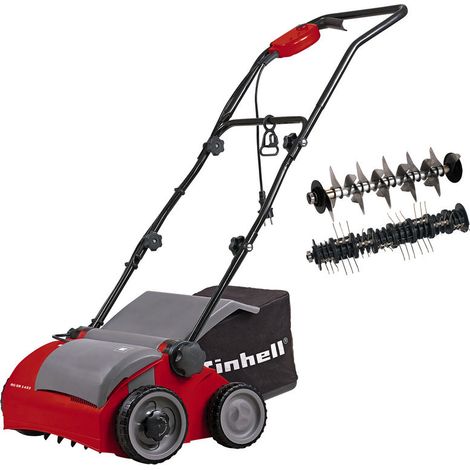 [ANCIENNE VERSION] Einhell Scarificateur électrique RG-SA 1433 (1400 W, Largeur de travail 33 cm, bac de ramassage de 28L, Rouleau aérateur 48 griffes, Surface conseillée 400 m²) (1/4)