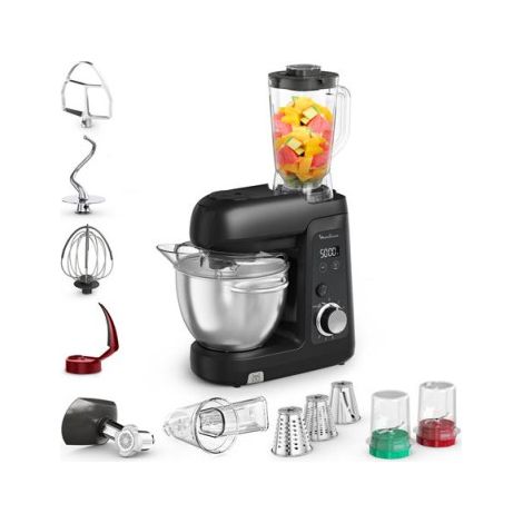 Moulinex Bake Partner +, Robot pâtissier, 1 100 W, Kit d'accessoires BAKEGOOD, QA5458F1