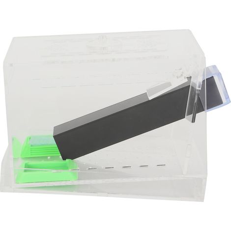 Enclos en acrylique pour grillons avec tubes, kit d'entretien pour insectes et cafards, terrarium pour reptiles (1/5)
