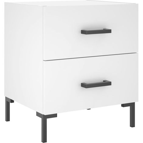 Maison Exclusive - Comodino Bianco 40x35x47,5 cm in Legno Multistrato