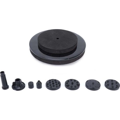 Kit de pompe solaire pour fontaine flottante, fontaine de jardin, terrasse, bassin, décoration paysagère, 6 V CC, 13 x 13 cm