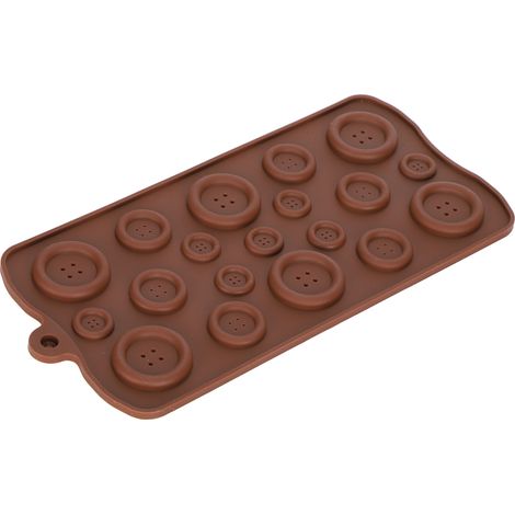 Moule à chocolat en forme de bouton, moule à fondant pour pâtisseries et bonbons, outils de pâtisserie (1/5)