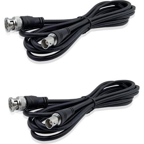 x 3m BNC Male/Female Extension Cables, Pure Copper with Aluminum Shielding, for CCTV Video Surveillance (1/5)