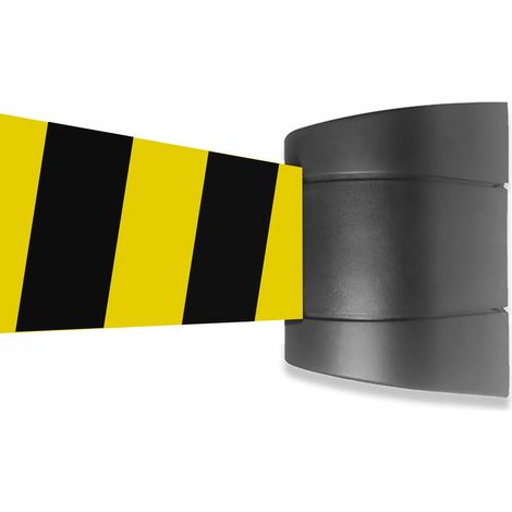Tendinastro da Parete 5 metri 9,5x14,5x9,2 cm Nastro Giallo/Nero (1/3)