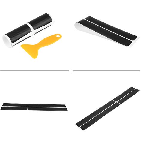 universelle, rutschfeste Einstiegsleisten-Schutzplatten für Autos, Set mit 4 Schutzaufklebern (1/5)