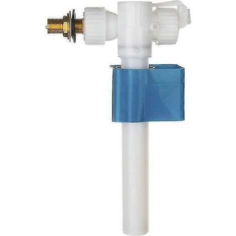 Robinet flotteur pour WC à alimentation latérale - Réglable et résistant - Universel, économique et adaptable - Raccord en laiton (3/8") - Filtre intégré (1/4)