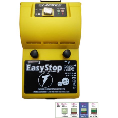 Elettrificatore Lacme Gamma Eco Easy Stop S250 200/490 Mj 9V