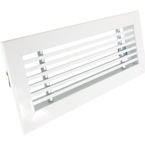 Rejilla rectangular para aire acondicionado lineal lamas a 0º 200X100mm