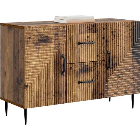 Maison La Vie - Buffet Salon Moderne - Meuble de rangement - Bois ancien 89 x 34,5 x 60 cm Bois d'ingénierie bu3106