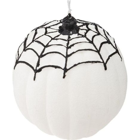 Bougie Déco "Toile d'Araignée" 6cm Blanc & Noir