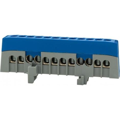 Bande de protection ZPI 12 modules (12x16mm2) IP20 AL/CU - bleu F2.0391 (1/2)