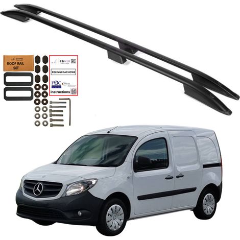 Mercedes-Benz Citan W415 L1 Kurze Dachreling 2012-2021 Schwarz Uni (1/5)