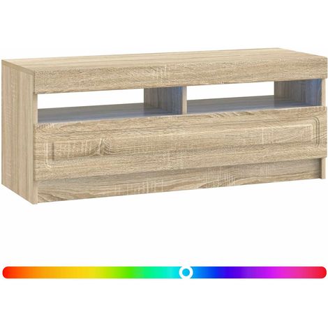 Maison Exclusive - LED-TV-Schrank Sonoma-Eiche Holzwerkstoff (1/5)