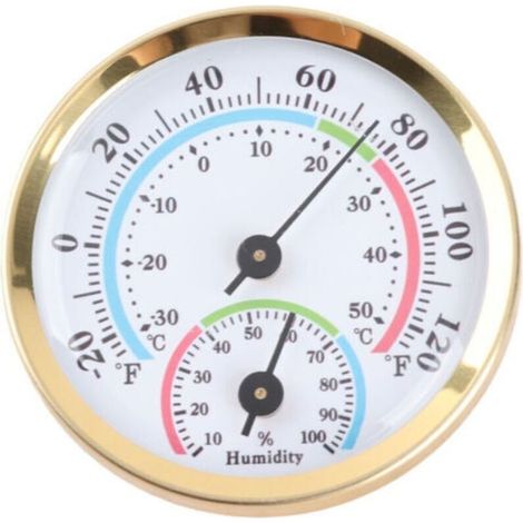 Thermomètre hygromètre intérieur sans pile pour bureau, maison, serre et jardin – affichage digital précis et compact (1/5)