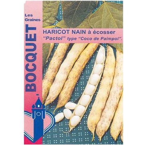 Haricot 'Pactol' le sachet de 115 graines (90g)